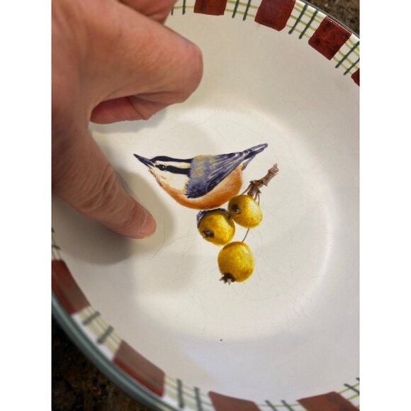 Vintage Lenox Winter Greeting Christimas Holiday Everyday Plate & 3 Bowls - Picture 10 of 12